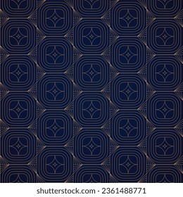 Diseño Art Decó. fondo dorado geométrico abstracto. Boda Art Déco, patrón geométrico, ornamento geométrico, estilo lineal. decoración lujosa. patrones impecables. ilustración vectorial.