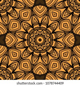 Art deco pattern of floral elements. seamless pattern. Vector illustration. design for printing, presentation, textile industry