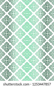 Art Deco Pattern Of Geometric Elements. Seamless Pattern. Vector Illustration. Design For Printing, Presentation, Textile Industry. Glowing Color
