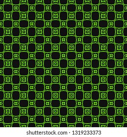 Art Deco Pattern Of Geometric Elements. Seamless Pattern. Vector Illustration. Design For Printing, Presentation, Textile Industry. green black color.
