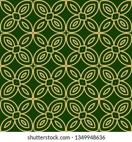 Art Deco Pattern Of Geometric Elements. Seamless Pattern. Vector Illustration. Design For Printing, Presentation, Textile Industry.