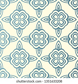 Art Deco Pattern Of Geometric Elements. Seamless Pattern. Vector Illustration. Design For Printing, Presentation, Textile Industry.