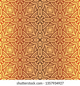 Art Deco Pattern Of Geometric Elements. Seamless Pattern. Vector Illustration. Design For Printing, Presentation, Textile Industry.