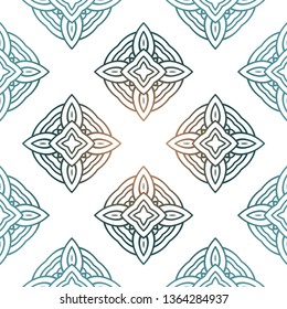 Art Deco Pattern Of Geometric Elements. Seamless Pattern. Vector Illustration. Design For Printing, Presentation, Textile Industry.