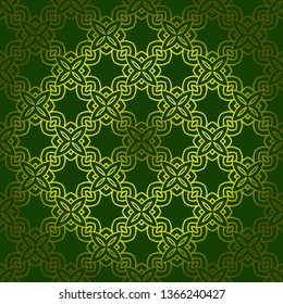 Art Deco Pattern Of Geometric Elements. Seamless Pattern. Vector Illustration. Design For Printing, Presentation, Textile Industry.