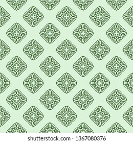 Art Deco Pattern Of Geometric Elements. Seamless Pattern. Vector Illustration. Design For Printing, Presentation, Textile Industry.