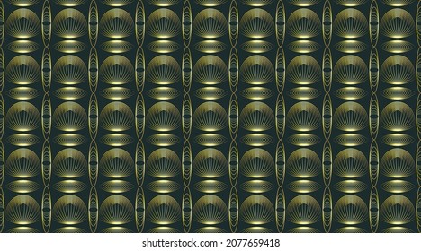art deco  pattern golden geometric background
