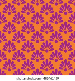Art deco pattern purple and blue