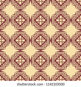 Art Deco Pattern. Seamless background. Geometric design. 1920-30s motifs. Luxury vintage illustration
