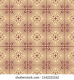 Art Deco Pattern. Seamless background. Geometric design. 1920-30s motifs. Luxury vintage illustration
