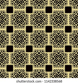 Art Deco Pattern. Seamless background. Geometric design. 1920-30s motifs. Luxury vintage illustration