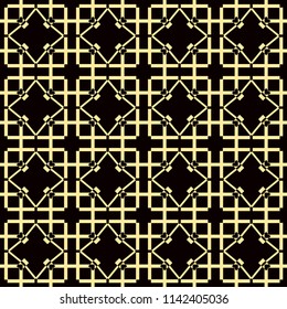 Art Deco Pattern. Seamless background. Geometric design. 1920-30s motifs. Luxury vintage illustration