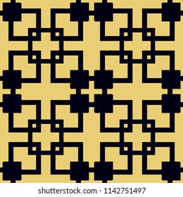 Art Deco Pattern. Seamless background. Geometric design. 1920-30s motifs. Luxury vintage illustration