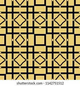 Art Deco Pattern. Seamless background. Geometric design. 1920-30s motifs. Luxury vintage illustration
