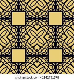 Art Deco Pattern. Seamless background. Geometric design. 1920-30s motifs. Luxury vintage illustration