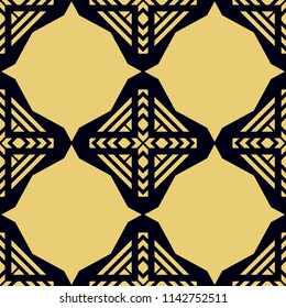 Art Deco Pattern. Seamless background. Geometric design. 1920-30s motifs. Luxury vintage illustration