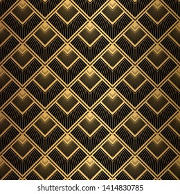 Art Deco Seamless Vintage Wallpaper Pattern Stock Vector (Royalty Free ...