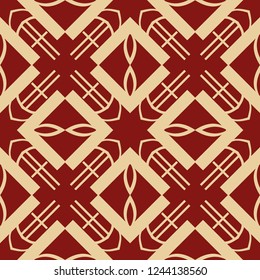 Art Deco Pattern. Seamless colored background. Minimalistic geometric design. Vector line design. 1920-30s motifs. Luxury vintage illustration