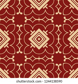 Art Deco Pattern. Seamless colored background. Minimalistic geometric design. Vector line design. 1920-30s motifs. Luxury vintage illustration
