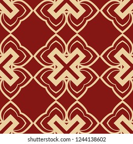 Art Deco Pattern. Seamless colored background. Minimalistic geometric design. Vector line design. 1920-30s motifs. Luxury vintage illustration