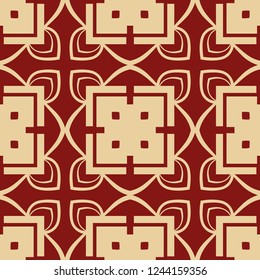 Art Deco Pattern. Seamless colored background. Minimalistic geometric design. Vector line design. 1920-30s motifs. Luxury vintage illustration