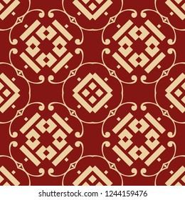 Art Deco Pattern. Seamless colored background. Minimalistic geometric design. Vector line design. 1920-30s motifs. Luxury vintage illustration