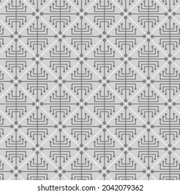 Art Deco Pattern. Seamless dark grey background. Geometric design. Luxury vintage illustration,Seamless Ethnic Pattern. Vintage, Grunge, Abstract Tribal Background for Textile