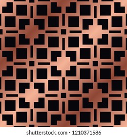 Art Deco Pattern. Seamless golden background. Minimalistic geometric design. Vector line design. 1920-30s motifs. Luxury vintage illustration