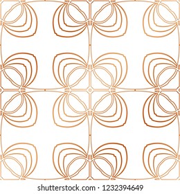 Art Deco Pattern. Seamless golden background. Minimalistic geometric design. Vector line design. 1920-30s motifs. Luxury vintage illustration