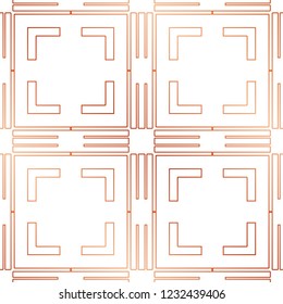 Art Deco Pattern. Seamless golden background. Minimalistic geometric design. Vector line design. 1920-30s motifs. Luxury vintage illustration