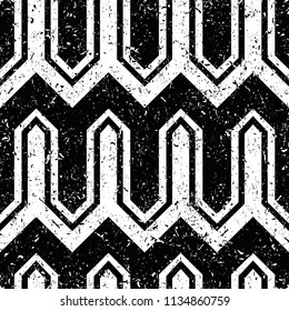 Art Deco Pattern. Seamless grunge background. Minimalistic geometric design. Vector line design. 1920-30s motifs. Luxury vintage illustration