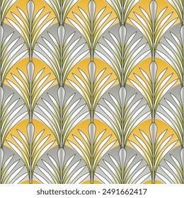 Art Deco Pattern. Seamless vector background. Vector illustration 
