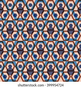 Art Deco pattern, seamless vector art. vintage decor geometry