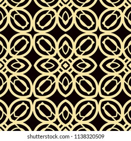 Art Deco Pattern. Seamless vintage background. Minimalistic geometric design. Vector line design. 1920-30s motifs. Luxury vintage illustration