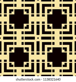 Art Deco Pattern. Seamless vintage background. Minimalistic geometric design. Vector line design. 1920-30s motifs. Luxury vintage illustration