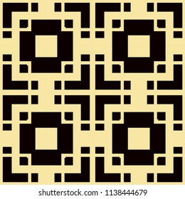 Art Deco Pattern. Seamless vintage background. Minimalistic geometric design. Vector line design. 1920-30s motifs. Luxury vintage illustration