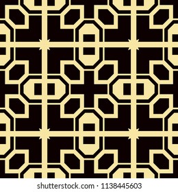 Art Deco Pattern. Seamless vintage background. Minimalistic geometric design. Vector line design. 1920-30s motifs. Luxury vintage illustration