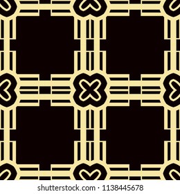 Art Deco Pattern. Seamless vintage background. Minimalistic geometric design. Vector line design. 1920-30s motifs. Luxury vintage illustration