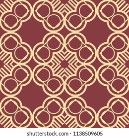 Art Deco Pattern. Seamless vintage background. Minimalistic geometric design. Vector line design. 1920-30s motifs. Luxury vintage illustration