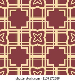 Art Deco Pattern. Seamless vintage background. Minimalistic geometric design. Vector line design. 1920-30s motifs. Luxury vintage illustration