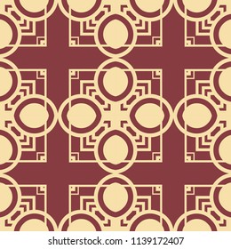 Art Deco Pattern. Seamless vintage background. Minimalistic geometric design. Vector line design. 1920-30s motifs. Luxury vintage illustration