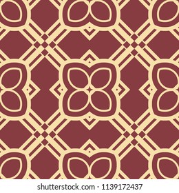 Art Deco Pattern. Seamless vintage background. Minimalistic geometric design. Vector line design. 1920-30s motifs. Luxury vintage illustration