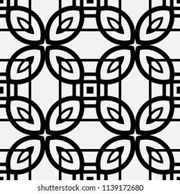 Art Deco Pattern. Seamless vintage background. Minimalistic geometric design. Vector line design. 1920-30s motifs. Luxury vintage illustration
