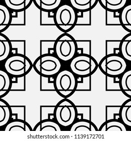 Art Deco Pattern. Seamless vintage background. Minimalistic geometric design. Vector line design. 1920-30s motifs. Luxury vintage illustration