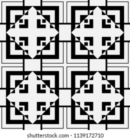 Art Deco Pattern. Seamless vintage background. Minimalistic geometric design. Vector line design. 1920-30s motifs. Luxury vintage illustration