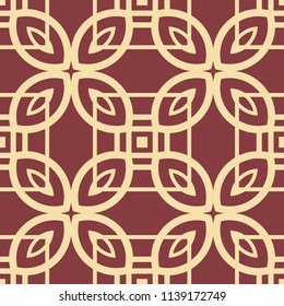 Art Deco Pattern. Seamless vintage background. Minimalistic geometric design. Vector line design. 1920-30s motifs. Luxury vintage illustration
