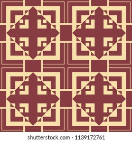 Art Deco Pattern. Seamless vintage background. Minimalistic geometric design. Vector line design. 1920-30s motifs. Luxury vintage illustration