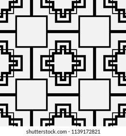 Art Deco Pattern. Seamless vintage background. Minimalistic geometric design. Vector line design. 1920-30s motifs. Luxury vintage illustration