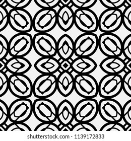 Art Deco Pattern. Seamless vintage background. Minimalistic geometric design. Vector line design. 1920-30s motifs. Luxury vintage illustration
