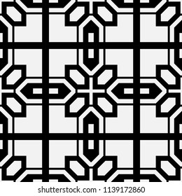 Art Deco Pattern. Seamless vintage background. Minimalistic geometric design. Vector line design. 1920-30s motifs. Luxury vintage illustration